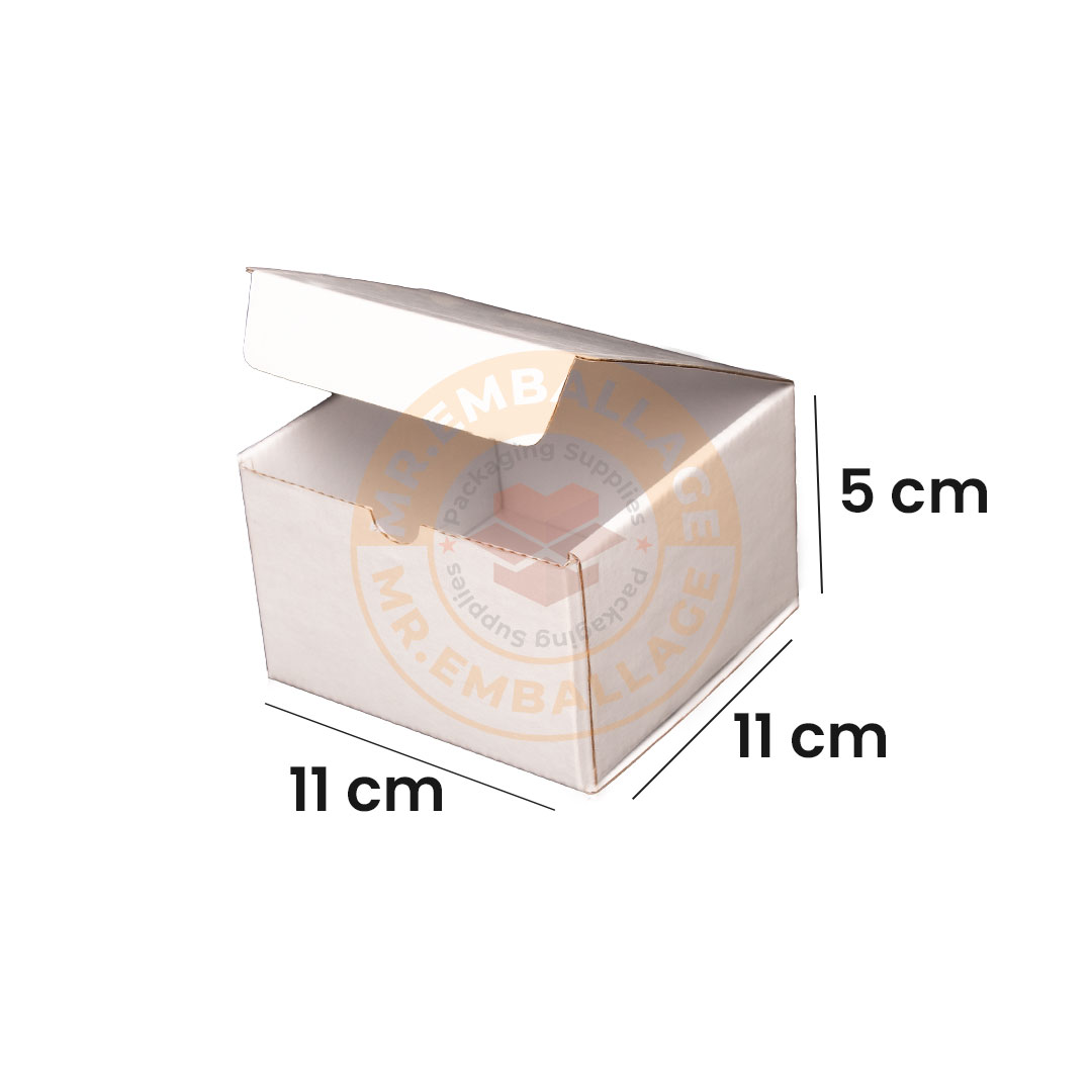 boite-postale-carton-d’emballage-blanc-11x11x5cm