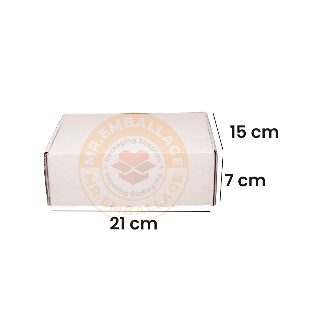 boite-postale-21x15x7cm-carton-d’emballage-blanc