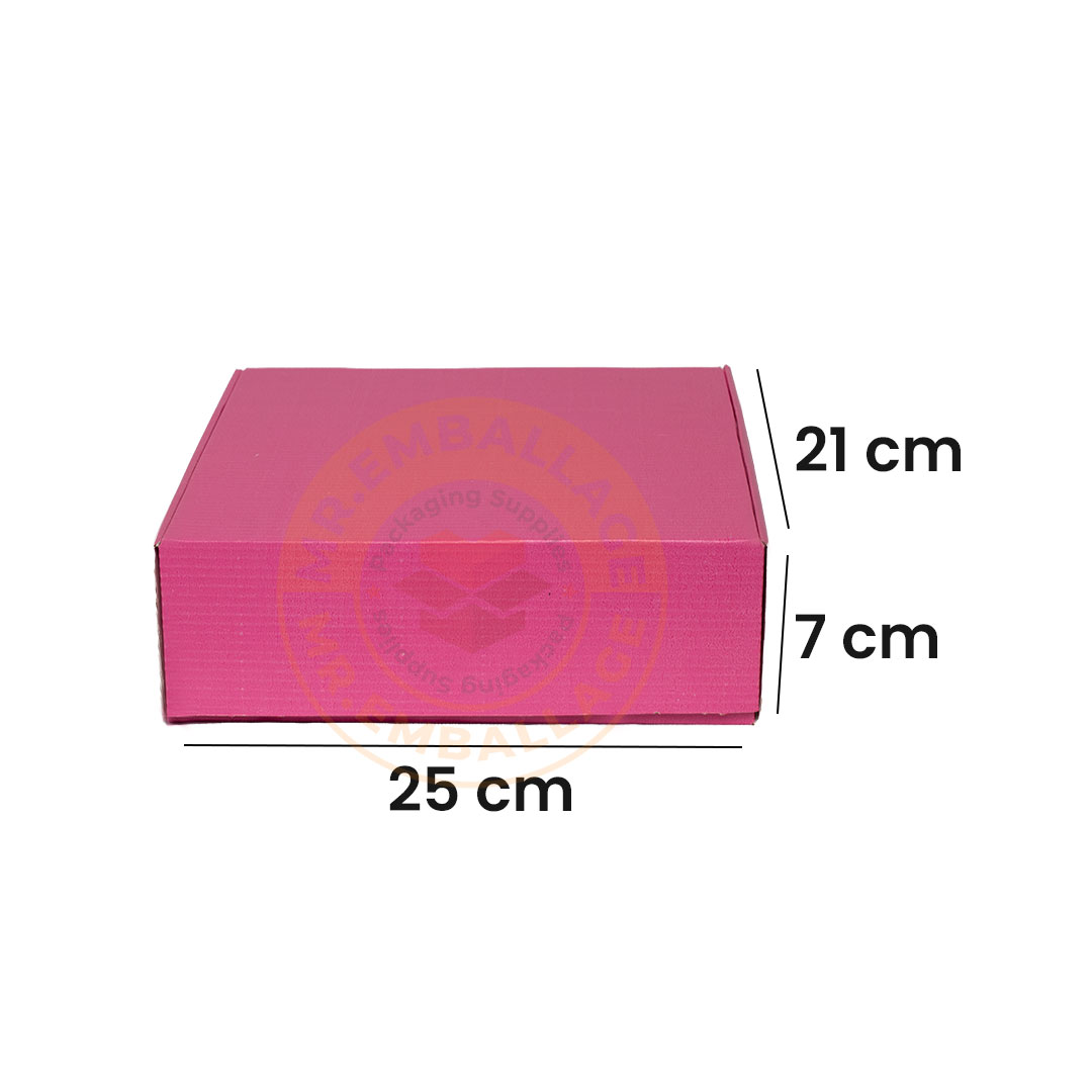 boite-postale-25x21x7cm-carton-d’emballage-rose