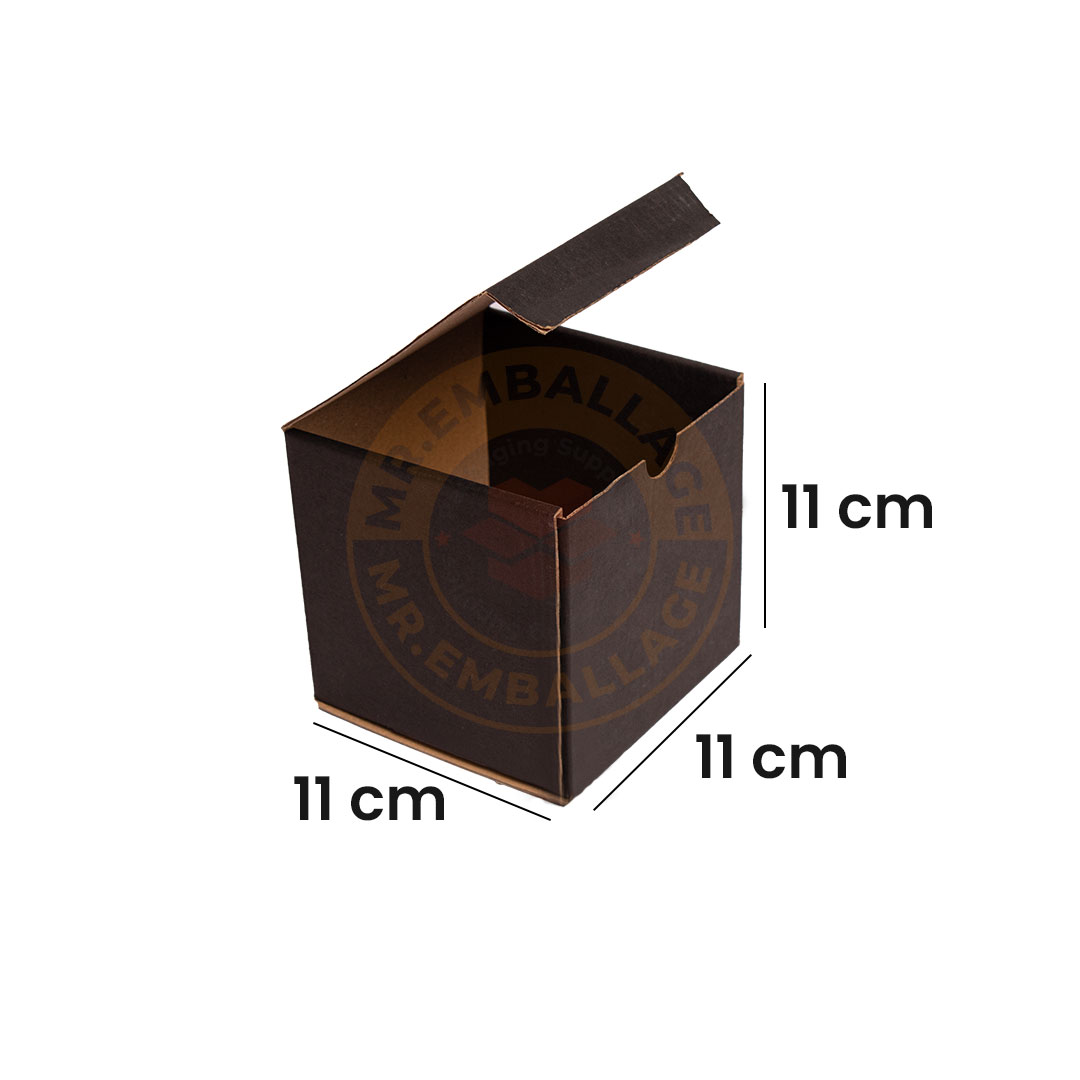 boite-en-carton-d’emballage-noir-11x11x11-cm