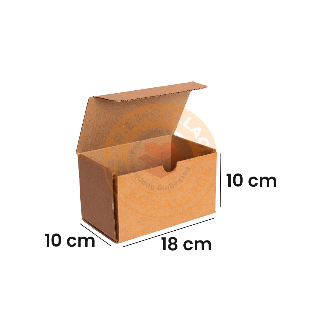 boite-en-carton-18x10x10cm-d’emballage-marron