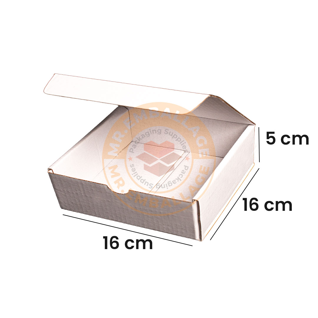 boite-postale-16x16x5cm-carton-d’emballage-blanc