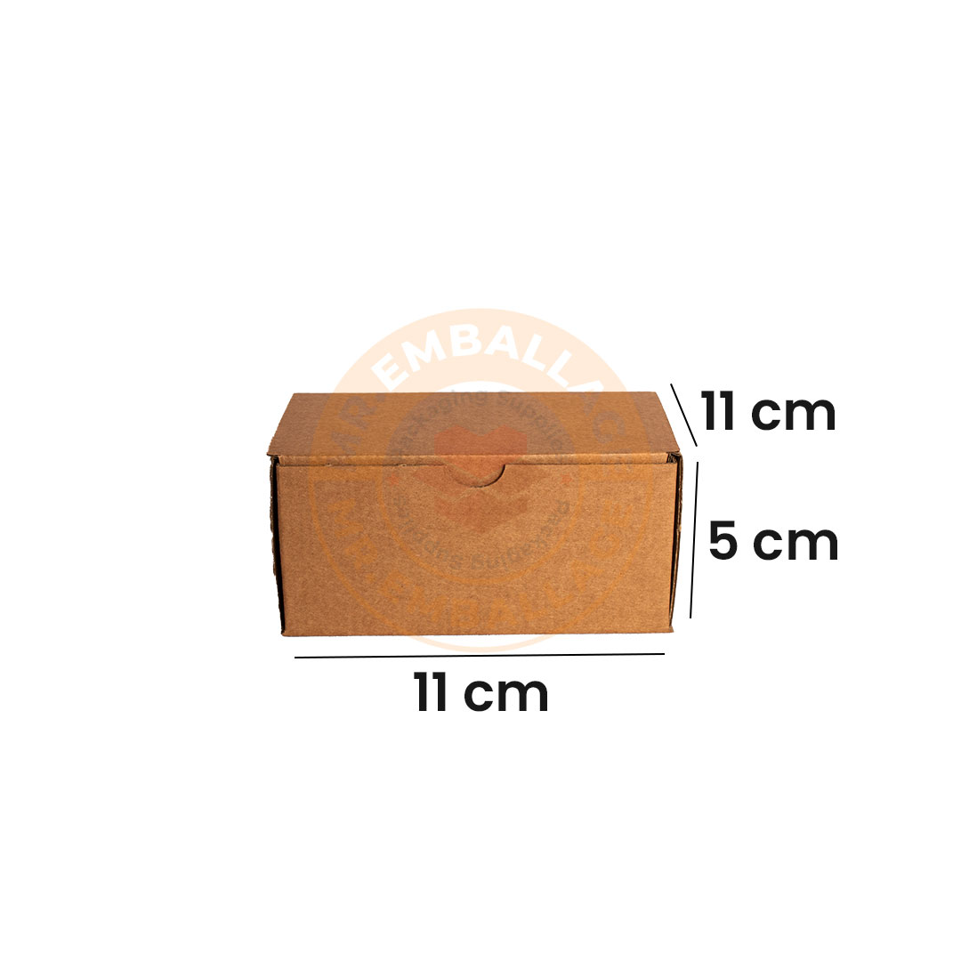 boite-postale-11x11x5cm-en-carton-d’emballage-marron