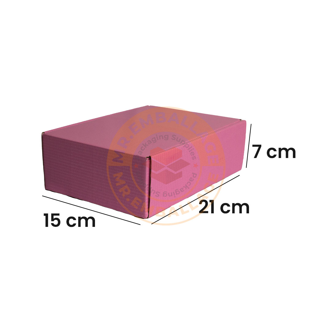 boite-postale-15x21x7cm-carton-d’emballage-rose